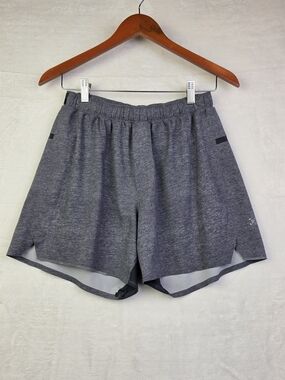 Lululemon Surge Men's Athletic Shorts Size M Gray Heather Black